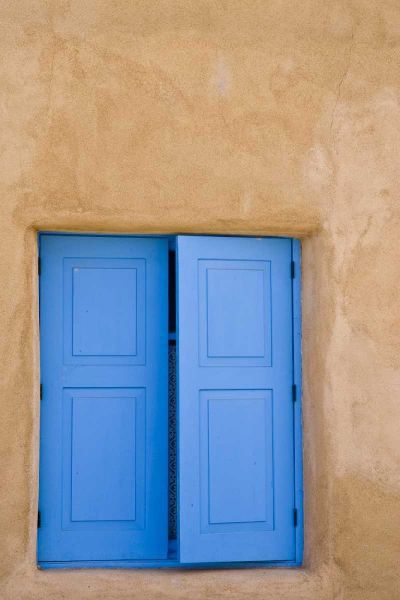 New Mexico, Santa Fe Blue window doors